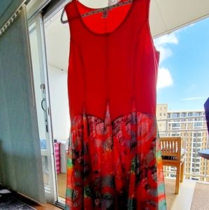 VASNA DESIRE long dress, full or rouchrd skirt XL